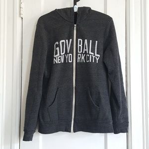 Men's Governors Ball New York City Gray Zip Hoodie